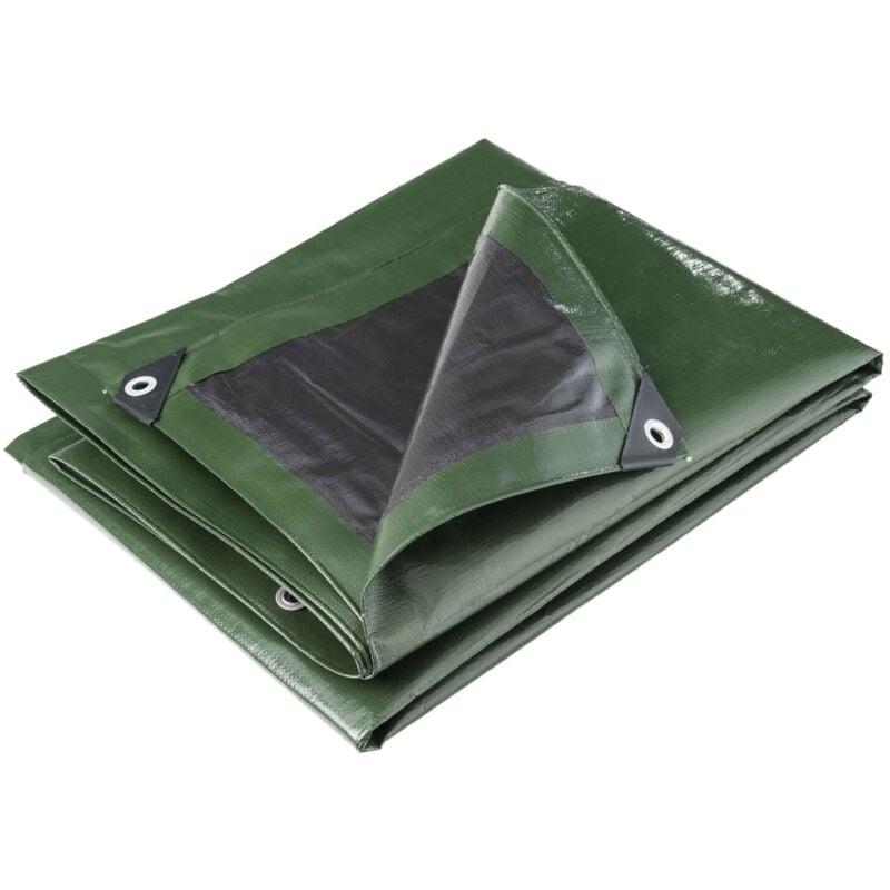 foto del prodotto telo multifunzionale nero e verde 240 g m2 werka pro 2 x 3 m