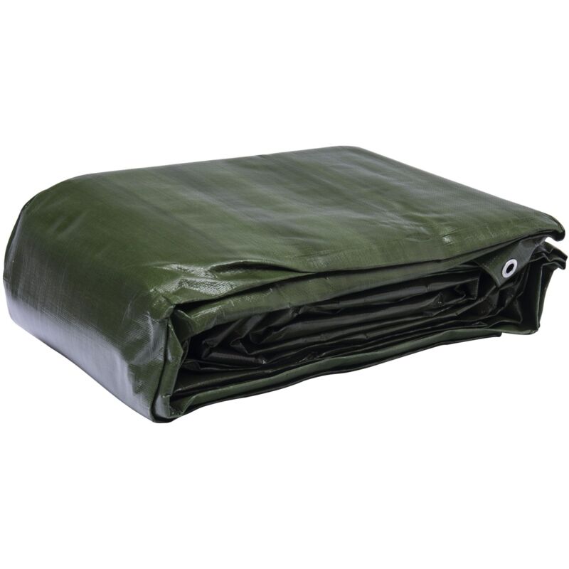 foto del prodotto telo multifunzionale nero e verde 240 g m2 werka pro 6 x 10 m
