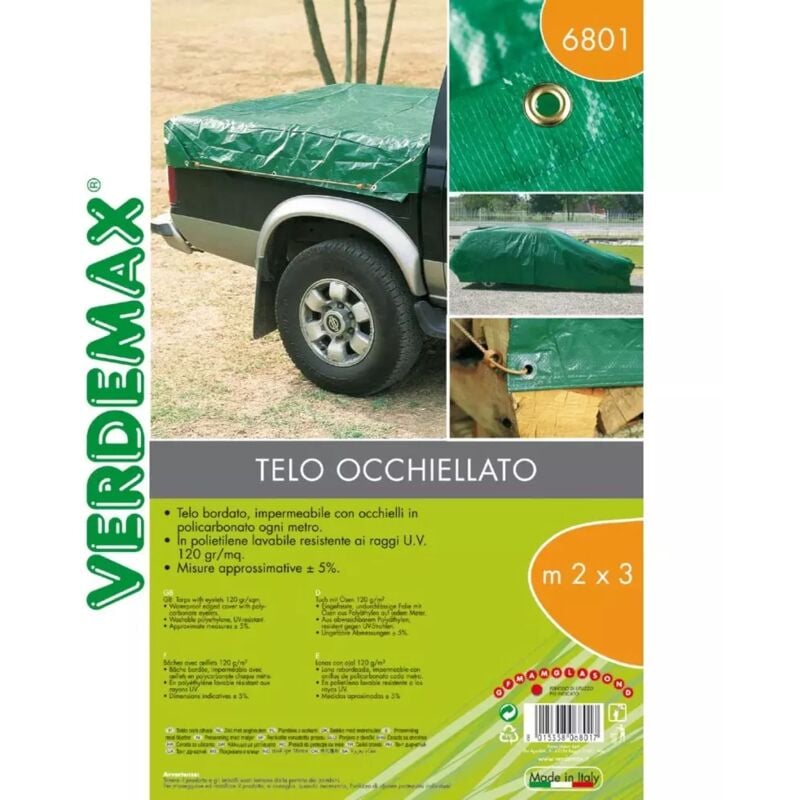 foto del prodotto telo occhiellato 120gr 2x3m