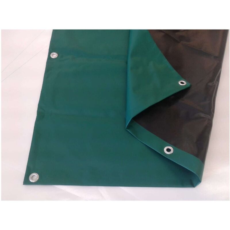 foto del prodotto telo occhiellato verde pesante 240g 6x10 metri impermeabile