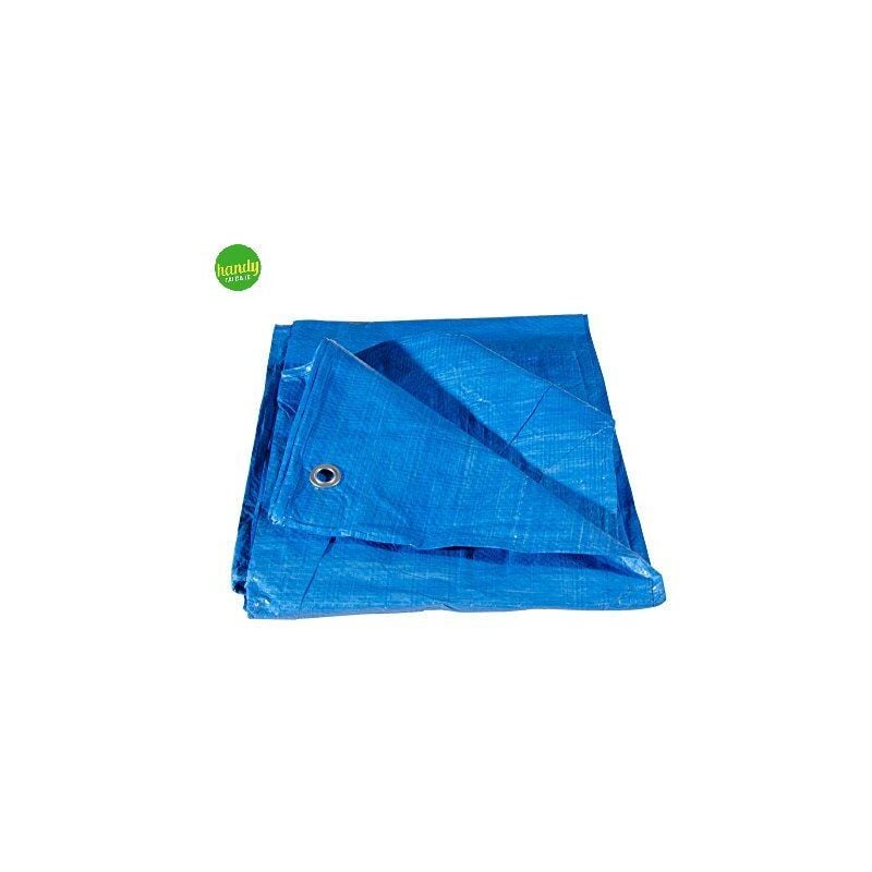 foto del prodotto telo occhiellato verdelook polietilene blu oppure verde blu 44 mt