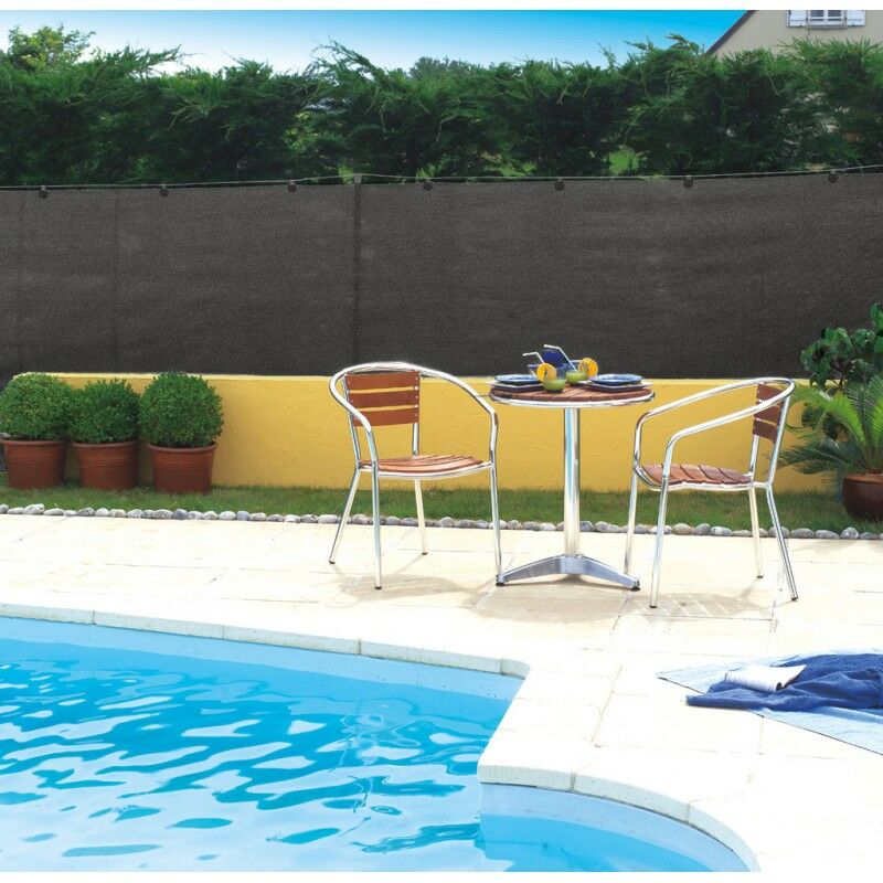 foto del prodotto telo ombreggiante 95 , rete schermante 130 g m2 per recinzioni ringhiere cancellate, h 1.50x25 m antracite