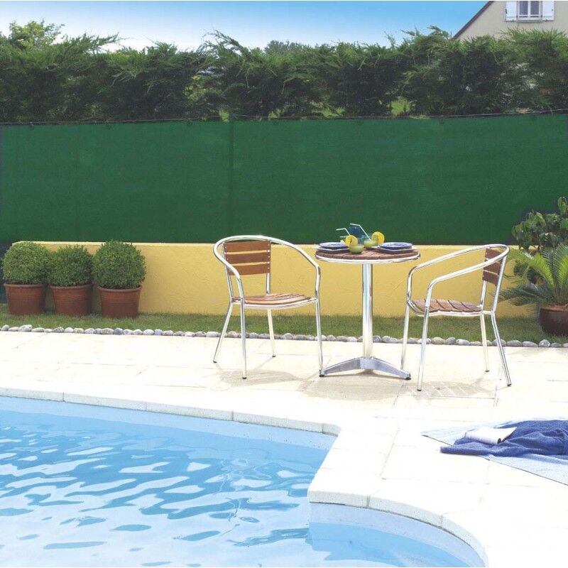 foto del prodotto telo ombreggiante 95 , rete schermante 130 g m2 per recinzioni ringhiere cancellate, h 1x25 m verde
