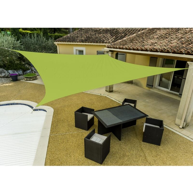 foto del prodotto telo ombreggiante quadrato verde anice werka pro3,6 x 3,6 m