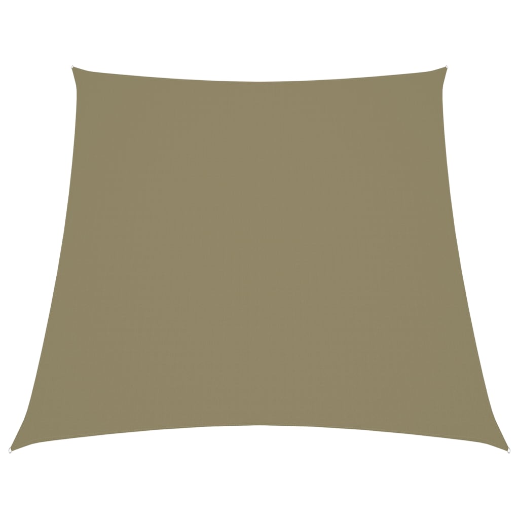 foto del prodotto telo parasole parasole vela trapezio tessuto oxford 2 4 x 3 mt beige 02 0009747