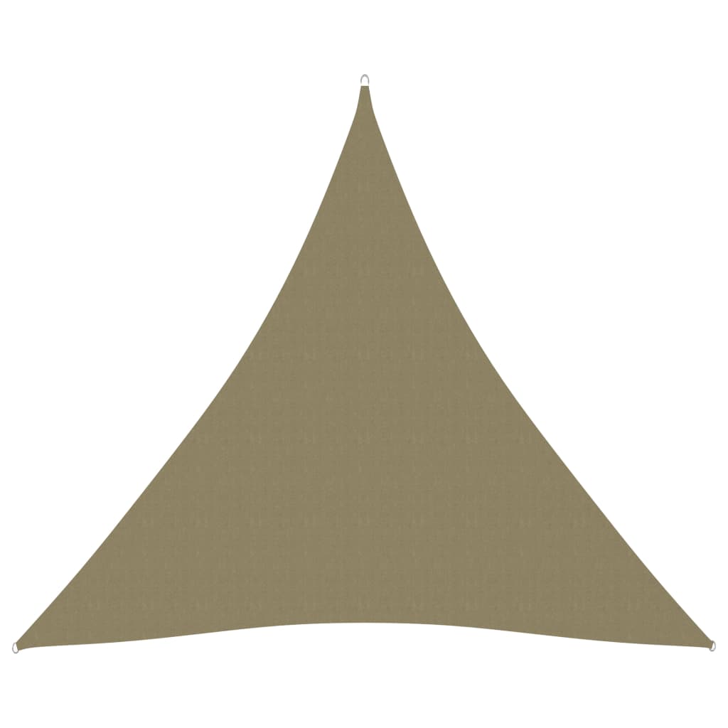 foto del prodotto telo parasole vela triangolare in tessuto oxford 4 x 4 x 4 m beige 02 0009863