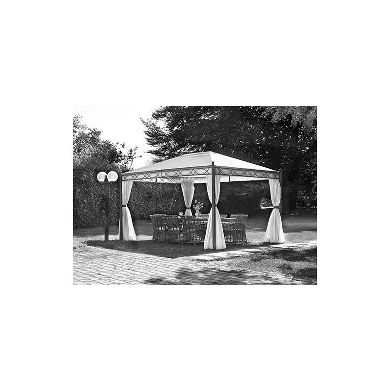 foto del prodotto telo per gazebo da giardino 4x3 mt in ferro lavorato