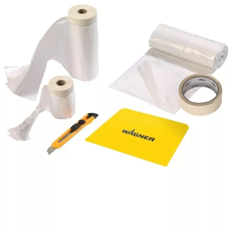foto del prodotto telo per imbiancare wagner universal extra masking kit premium 