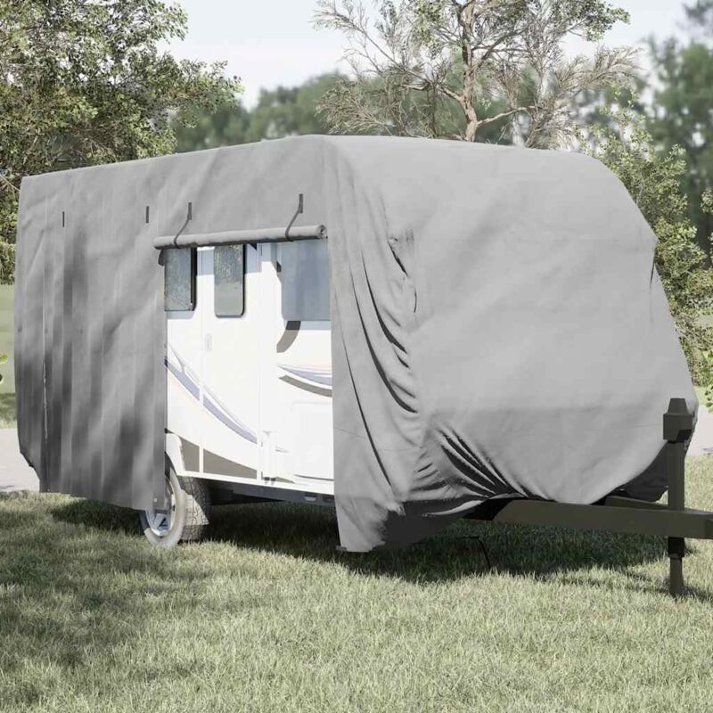 foto del prodotto telo per roulotte grigio 550x250x220 cm in tessuto non tessuto vidaxl