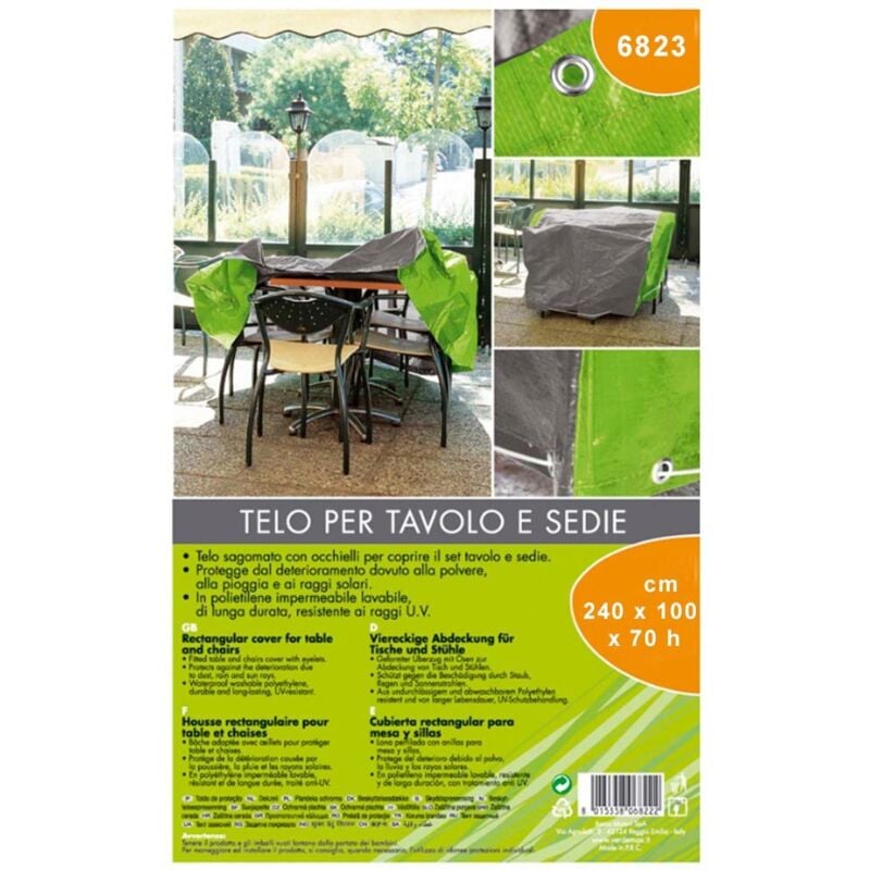 foto del prodotto telo per tavolo e sedie cm. 240x100 h.70