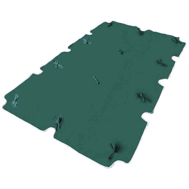 foto del prodotto telo per tetto dondolo con mantovana in colore verde 200 x 112 cm