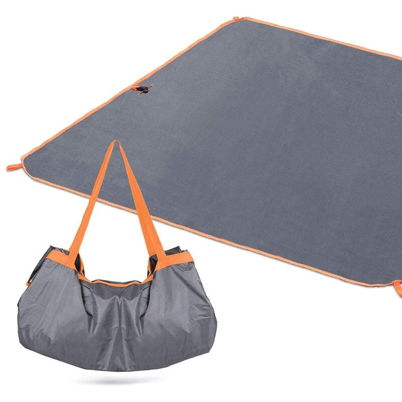 foto del prodotto telo picnic tessuto impermeabile 150x150cm portatile leggero tappeto campeggio
