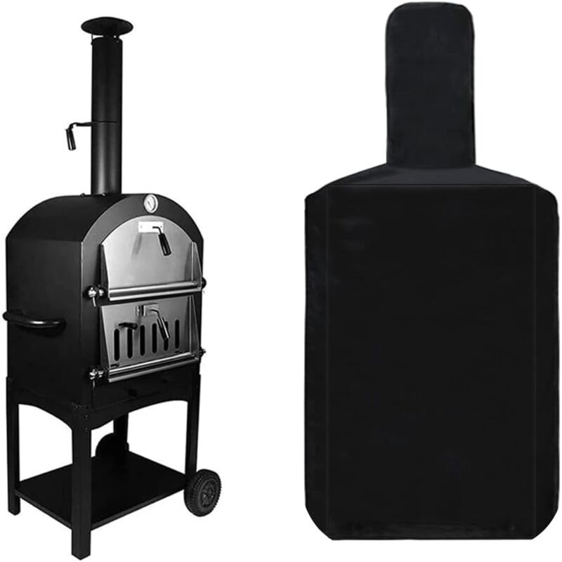foto del prodotto telo protettivo impermeabile per forno per pizza 165 x 65 x 45 cm resistente a pioggia e polvere per forni da esterno