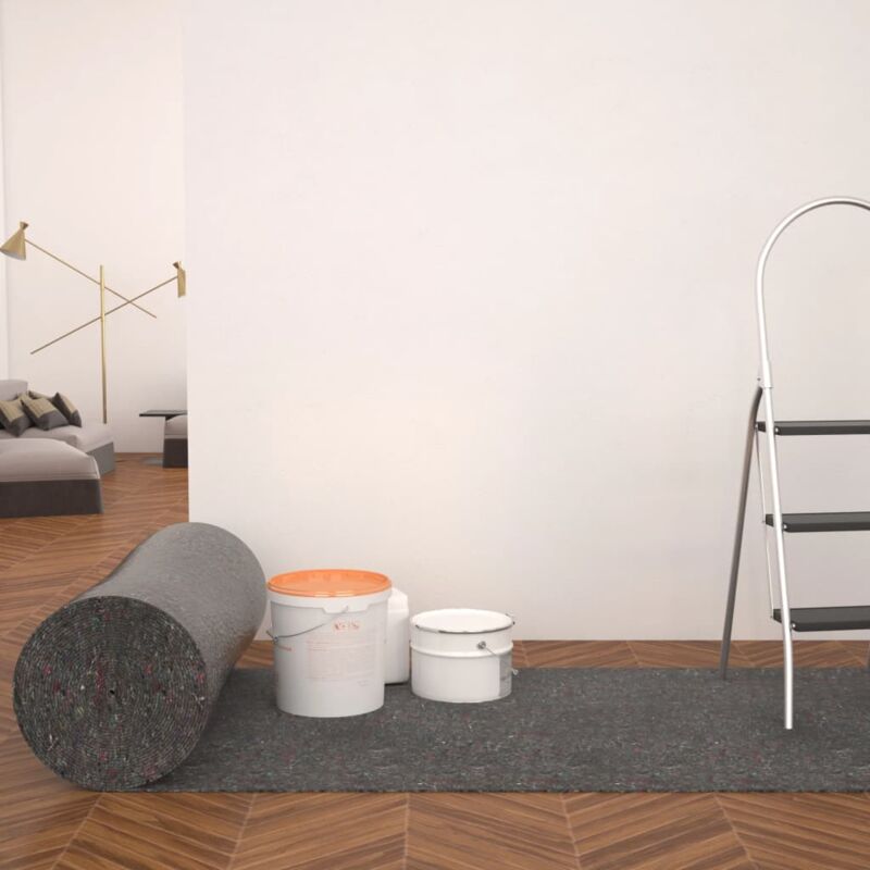 foto del prodotto telo protettivo per pittori antiscivolo 2 pz 50m 180g m grigio vidaxl