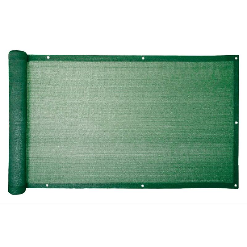 foto del prodotto telo rete ombreggiante privacy per balconi verde frangivista 160 gr mq 75x600 cm
