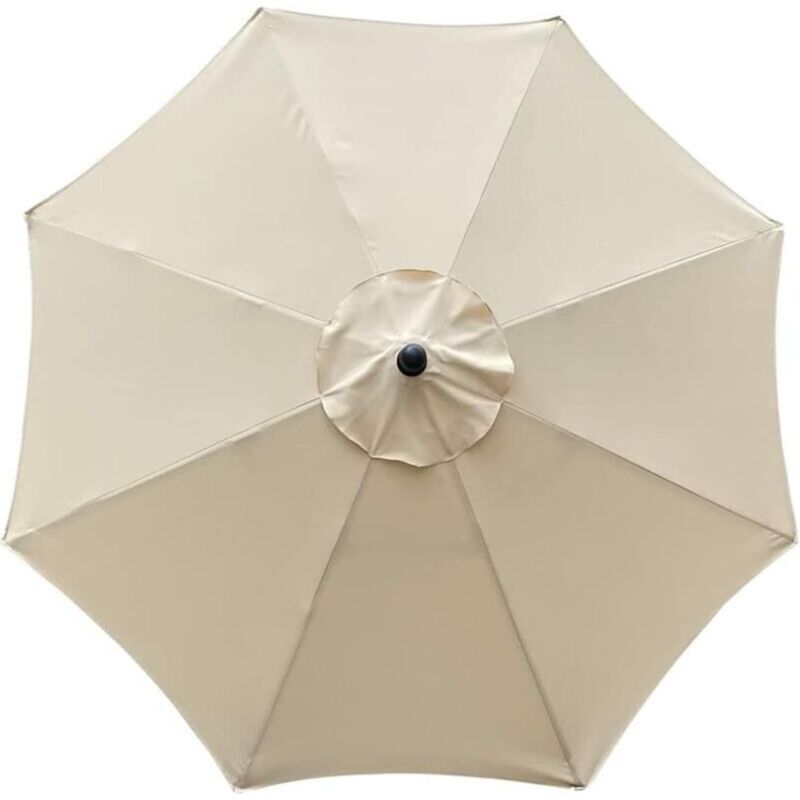 foto del prodotto telo ricambio ombrellone 8 stecche diametro 3m tessuto ricambio impermeabile resistente ai raggi uv beige