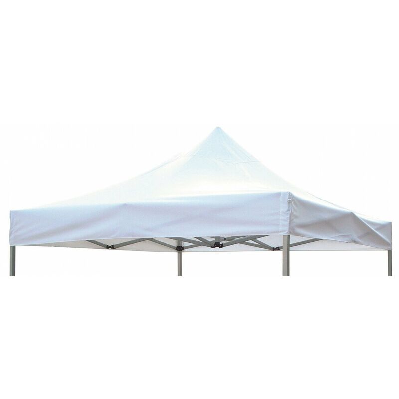 foto del prodotto telo ricambio per gazebo professional 280x280 cm in poliestere bianco