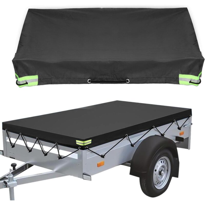 foto del prodotto telo rimorchio piatto 208 x 114 x 13 cm impermeabile e resistente agli strappi telo copririmorchio universale per auto