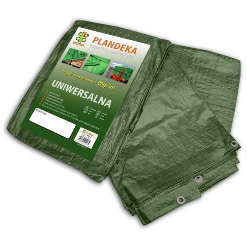 foto del prodotto telo rinforzato verde 90g 3 x 3m bradas