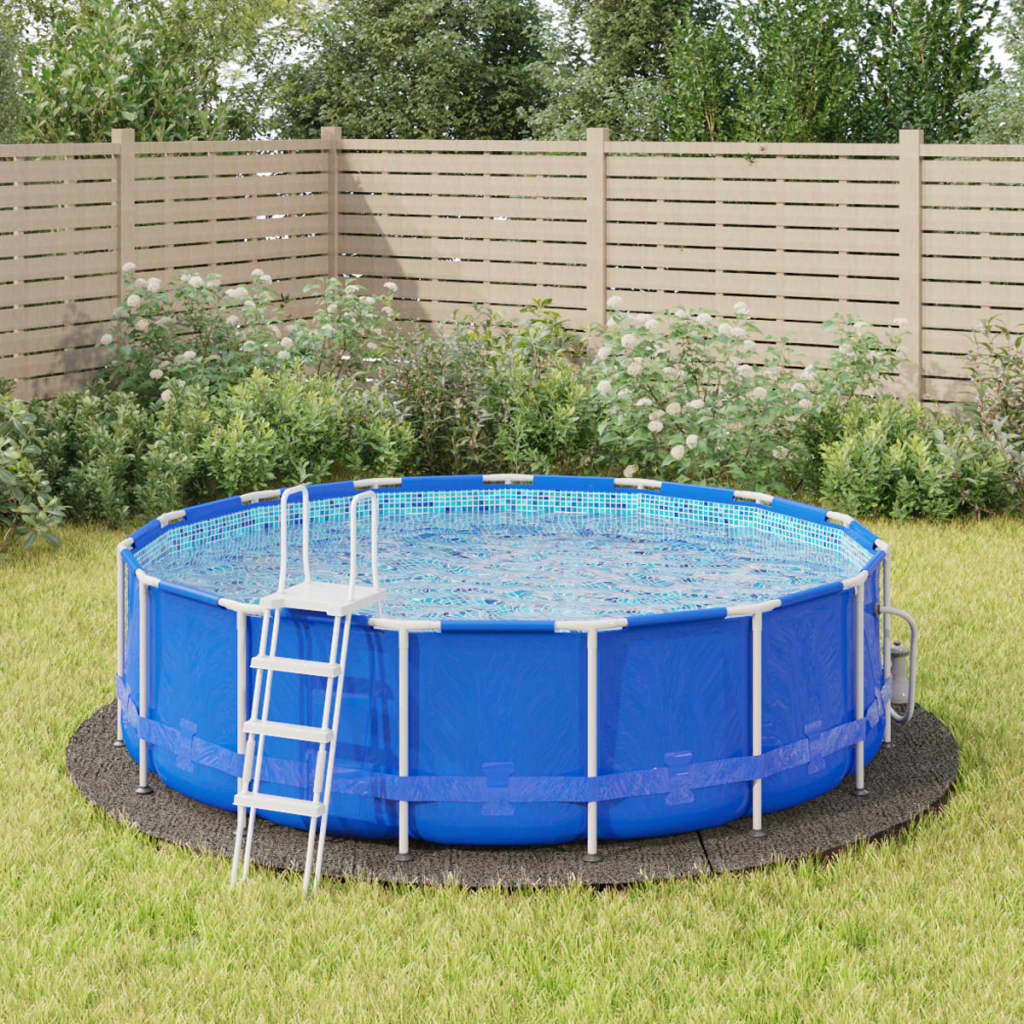 foto del prodotto telo sotto piscina grigio chiaro 396 cm geotessile poliestere vidaxl