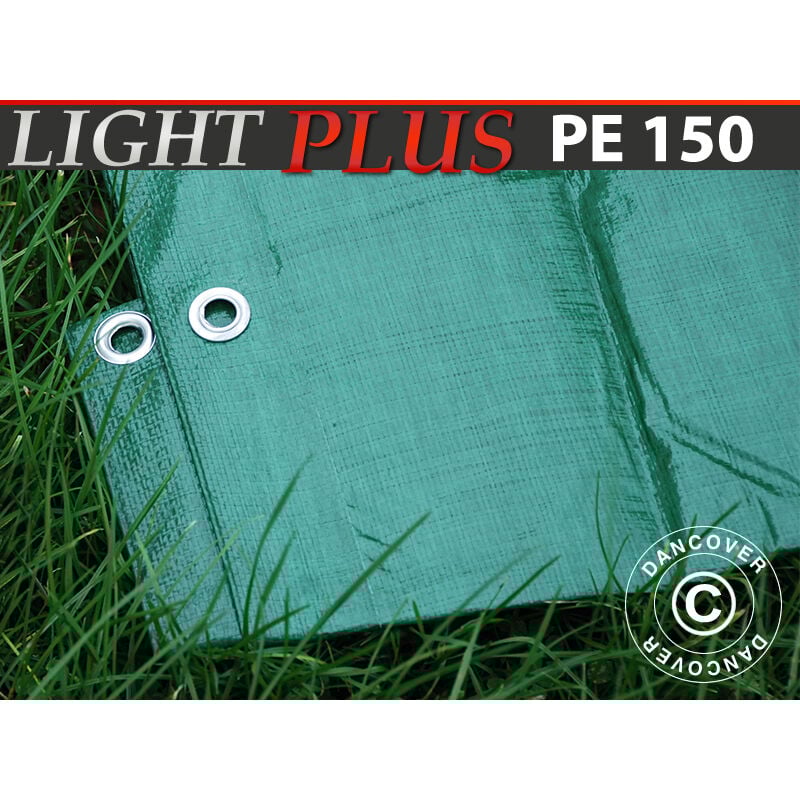 foto del prodotto telo telone occhiellato 3x4m, pe 150g m , verde