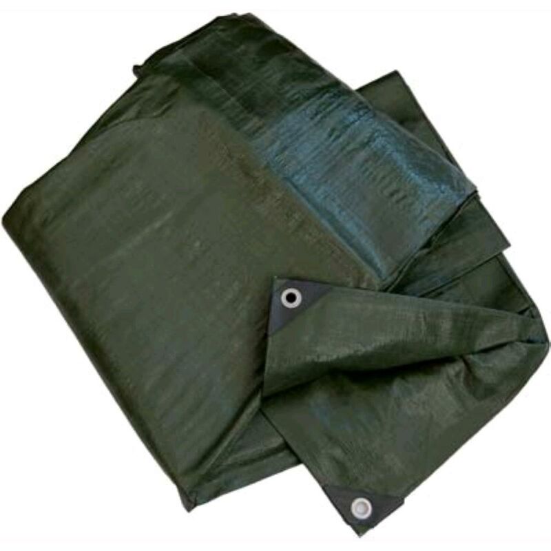 foto del prodotto telo telone occhiellato pe pesante verde hand gr mq 180 mt 3x3 1 pz