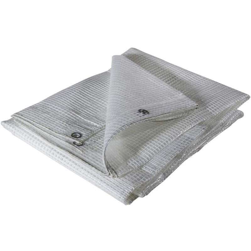 foto del prodotto telo telone occhiellato retinato polietilene copertura 150gr 3x5m verdelook