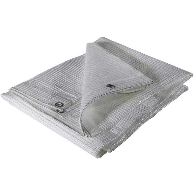 foto del prodotto telo telone occhiellato retinato polietilene copertura 150gr 4x6m verdelook