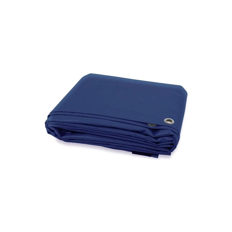foto del prodotto telo telone pesante impermeabile multiuso blu grigio 200 gr 4x5 mt 4x5 metri arrigoni