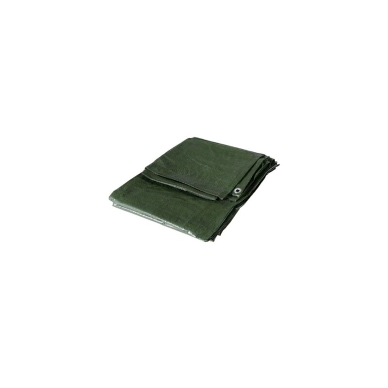 foto del prodotto telo telone verde occhiellato impermeabile in polietilene 90 gr mq 3x5 mt 3x5 metri