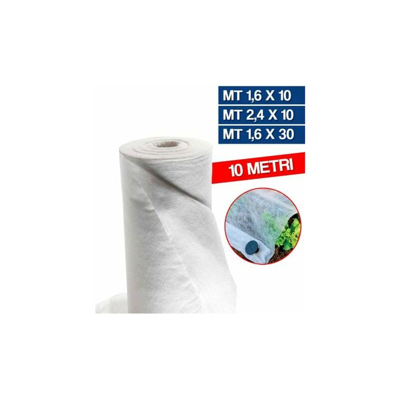 foto del prodotto telo termoclima tnt antigelo per proteggere orto piante fiori da gelo 24519v mt 16x10 24519 
