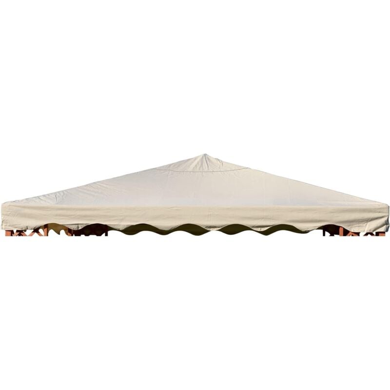 foto del prodotto telo top copertura di ricambio per gazebo maxima in poliestere ecr spalmato in pvc impermeabile con airvent arredo giardino 3x4 mt