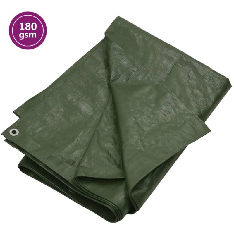 foto del prodotto telone 180 g m 6x8 m verde hdpe vidaxl