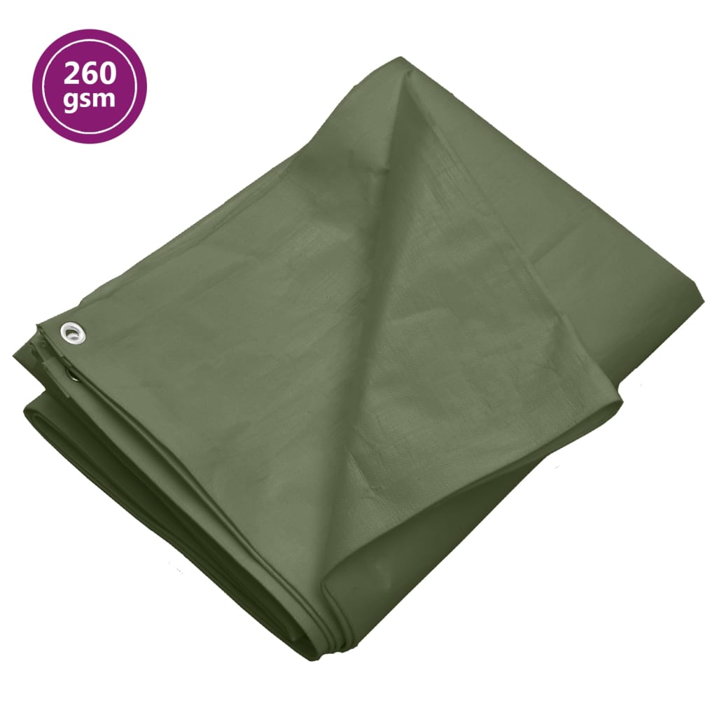 foto del prodotto telone 260 g m 4x8 m verde hdpe vidaxl
