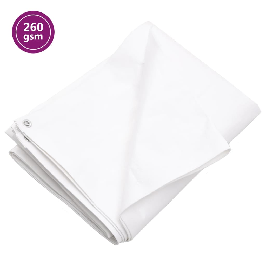 foto del prodotto telone 260 g m 8x12 m bianco hdpe cod mxl 63832