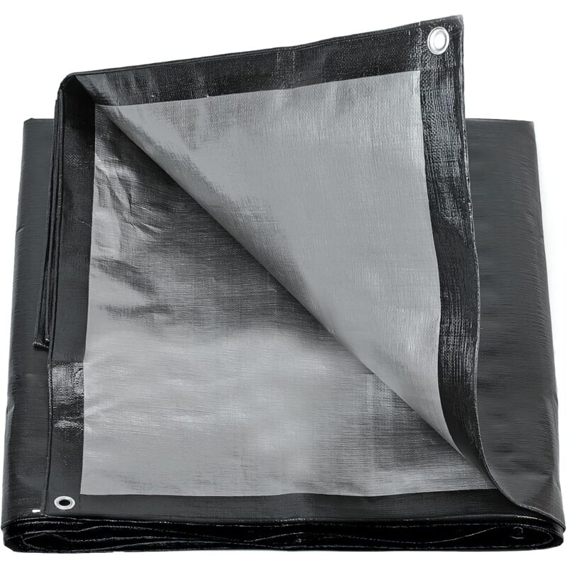 foto del prodotto telone con occhielli 2 x 3m,200 g m pe telone,mpermeabile resistente agli strappi resistente ai raggi uv telone resistente