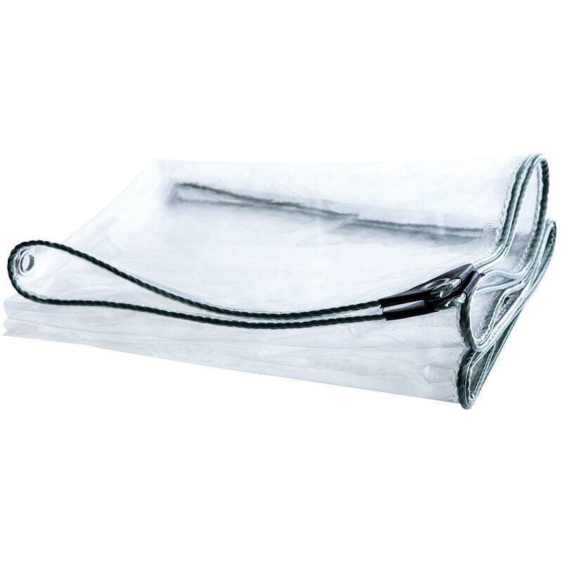 foto del prodotto telone impermeabile in pvc trasparente resistente 120x190cm spessore 0,5mm multiuso antipolvere e resistente alle intemperie per tetti