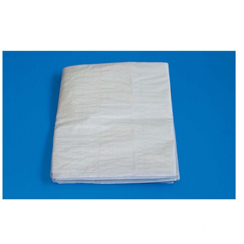 foto del prodotto telone occhiellato bianco telo occhielli mt 2x3 piscina copertura impermeabile