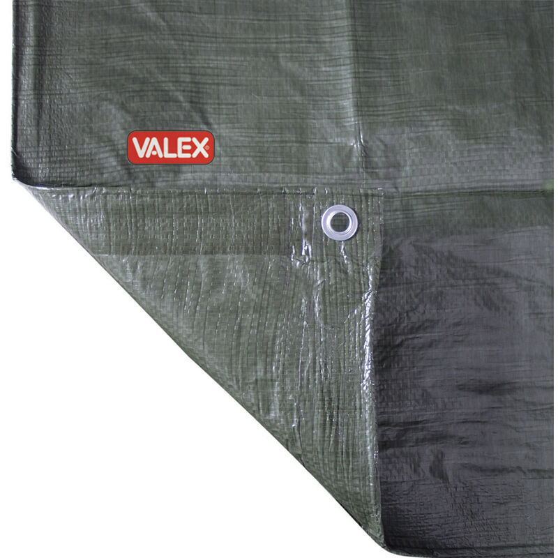 foto del prodotto telone occhiellato impermeabile valex 1454273 in polietilene 90 g m 2x3 m