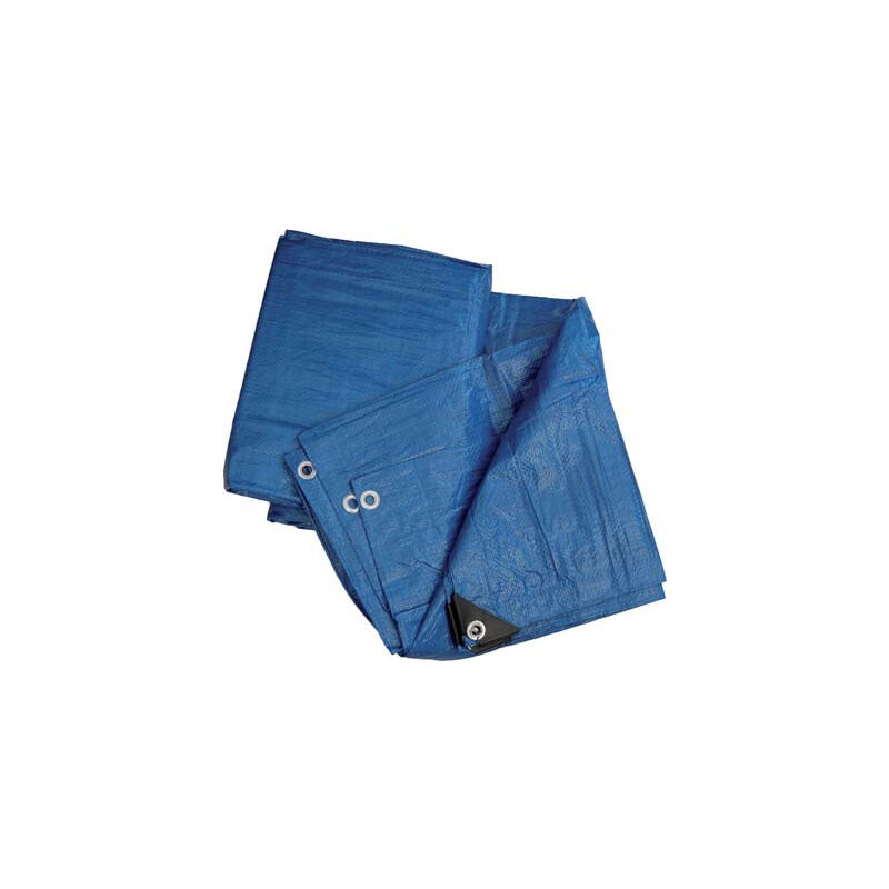 foto del prodotto telone occhiellato pe blu hand gr mq 90 mt 4x6