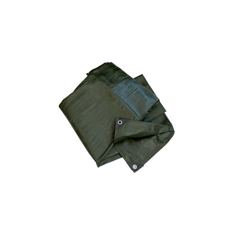 foto del prodotto telone occhiellato pe light verde hand gr mq 75 mt 2x3