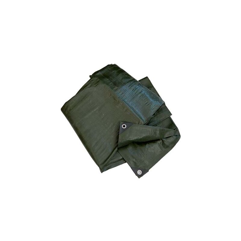 foto del prodotto telone occhiellato pe light verde hand gr mq 75 mt 3x3