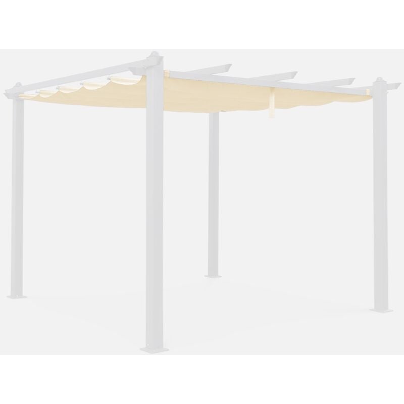 foto del prodotto telone per pergola condate in poliestere 3x3 m