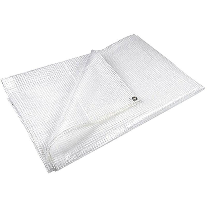 foto del prodotto telone retinato con occhielli mt 3 x 5 bianco 160 gr. mq. lif