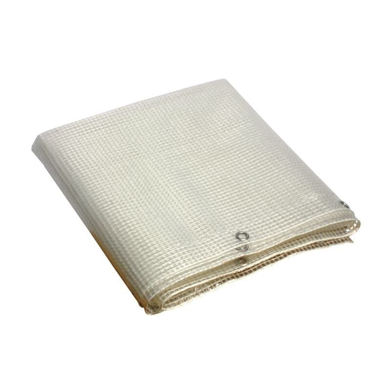 foto del prodotto telone telo occhiellato retinato 3x2,5 mt in pvc trasparente papillon
