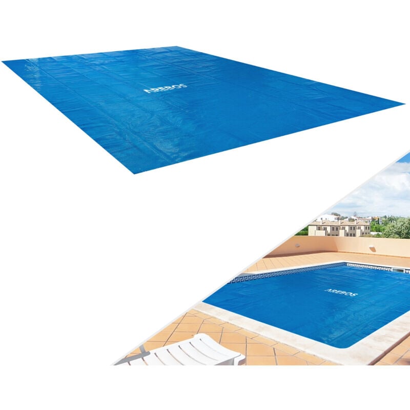 foto del prodotto telone termico solare telone solare riscaldatore piscina 120mic blu arebos