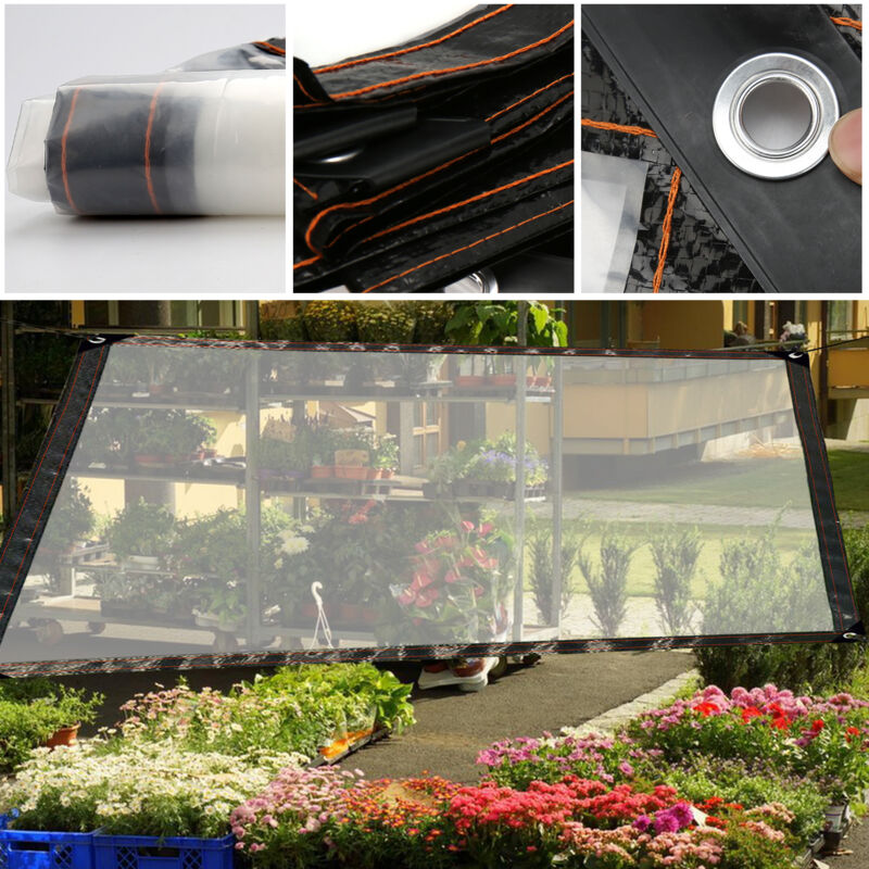 foto del prodotto telone trasparente 300 x 500 cm protezione esterna impermeabile per copertura serra giardino terrazzo