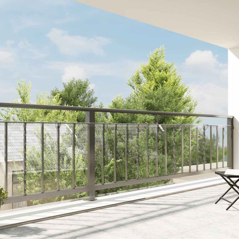 foto del prodotto telone trasparente con occhielli 1x10 m in pvc vidaxl