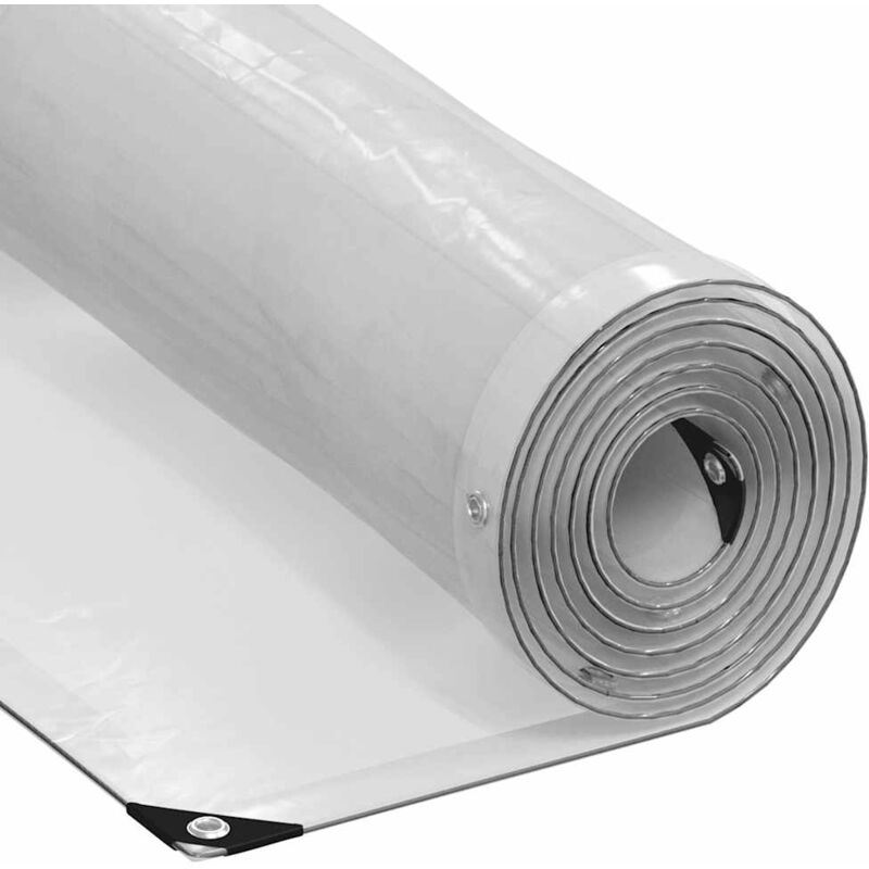 foto del prodotto telone trasparente con occhielli 3x6 m in polietilene vidaxl