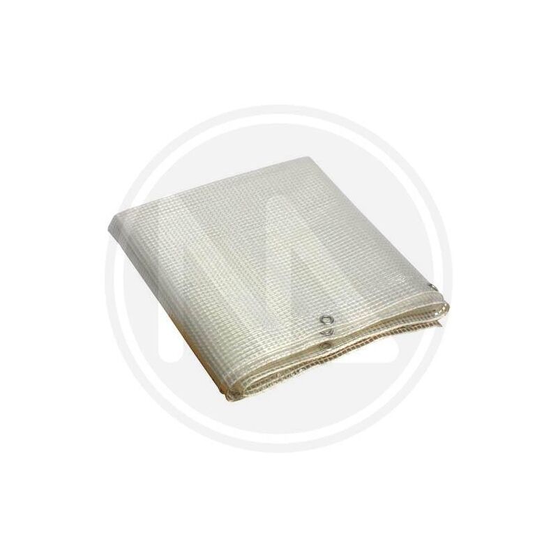 foto del prodotto teloni telone occhiellato retinato pvc papillon mt. 1.90x3.00 bianco trasparente